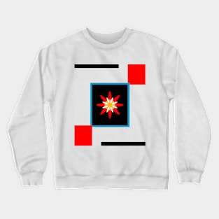 Bold Bloom - Minimalist Abstract Floral Crewneck Sweatshirt